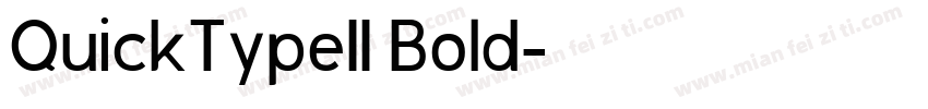 QuickTypeII Bold字体转换